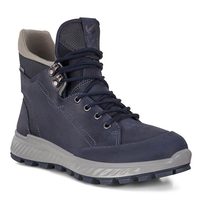 Kids Ecco Exostrike - Boots Blue - India QMACEW596